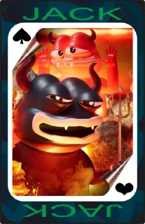 🔱 emoji Pepe Playing Cards → @PepeTaroBOT Telegram sticker 17 of 70