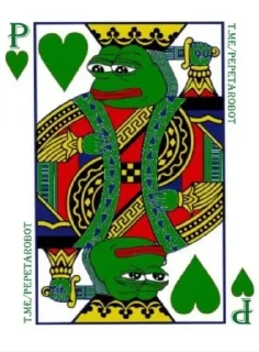 🤴 emoji Pepe Playing Cards → @PepeTaroBOT Telegram sticker 6 of 70