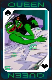 🖤 emoji Pepe Playing Cards → @PepeTaroBOT Telegram sticker 12 of 70