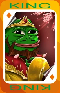 👑 emoji Pepe Playing Cards → @PepeTaroBOT Telegram sticker 10 of 70