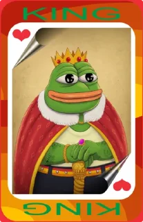 👑 emoji Pepe Playing Cards → @PepeTaroBOT Telegram sticker 8 of 70
