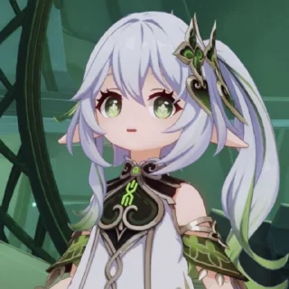 😧 emoji Нахида 💚 from @lyerikk Telegram sticker 24 of 54
