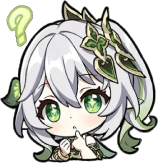 🤨 emoji Нахида 💚 from @lyerikk Telegram sticker 7 of 54