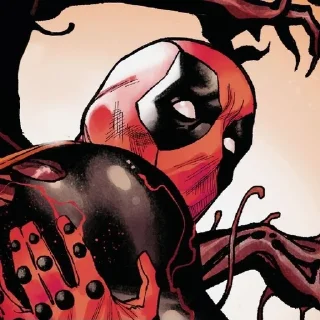 😨 emoji @Qwarier ⬅️ Deadpool by Telegram sticker 8 of 37
