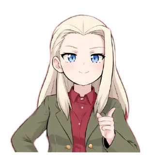 Sticker from GuP meme stickers