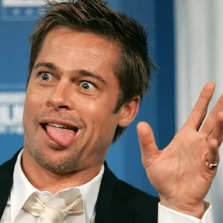 🤪 emoji Brad Pitt @JakeGyllen Telegram sticker 15 of 72