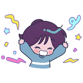 🥳 emoji Ретро чан @Nyasticks Telegram sticker 10 of 41