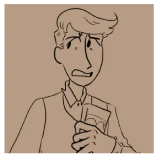 😰 emoji Johnny Polk Telegram sticker 12 of 27