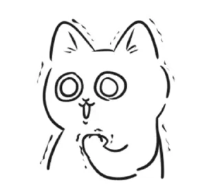 Sticker from чб cat ` | ➩ tg: @wexsavi 🐾
