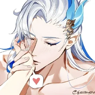💧 emoji Neuvillette @Serebrealstik @Darkhote Telegram sticker 19 of 90