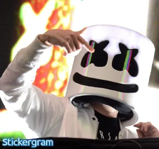 😎 emoji Marshmello DJ Telegram sticker 12 of 29