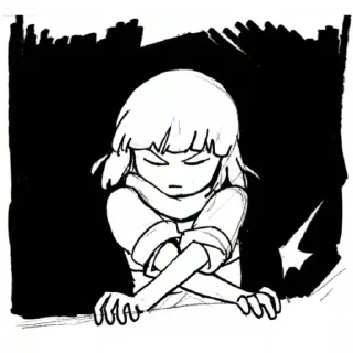 💪 emoji Фриск из комикса «Подмена»
@Undertale_Love_Forever Telegram sticker 16 of 23