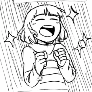 ✨ emoji Фриск из комикса «Подмена»
@Undertale_Love_Forever Telegram sticker 13 of 23