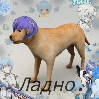 💙 emoji Вшивая псина Telegram sticker 24 of 105
