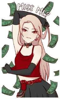 🤑 emoji ૮ᜊ ₊  ° независимая  ૮꒰@CUTE_stickers_emoji꒱ა Telegram sticker 23 of 40
