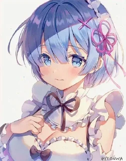 🦋 emoji рем к вашим услугам.💙 Telegram sticker 15 of 61