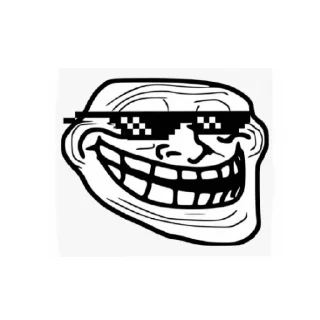 😄 emoji Троллфейс Telegram sticker 5 of 7