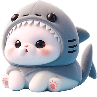 😯 emoji Пушистые акулы 3 @Nyasticks Telegram sticker 23 of 42