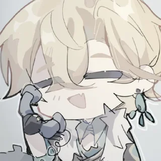 🎐 emoji ˚✧@BELUGA282 – Aventurine HSR. Telegram sticker 22 of 31
