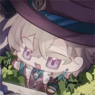 🎐 emoji ˚✧@BELUGA282 – Aventurine HSR. Telegram sticker 24 of 31