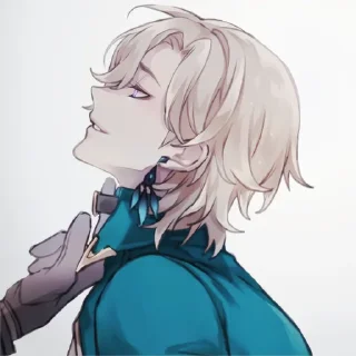 🎐 emoji ˚✧@BELUGA282 – Aventurine HSR. Telegram sticker 7 of 31