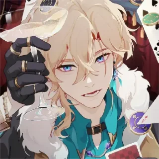 🎐 emoji ˚✧@BELUGA282 – Aventurine HSR. Telegram sticker 11 of 31