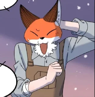 😄 emoji The Loser-Fox Orange Telegram sticker 19 of 72