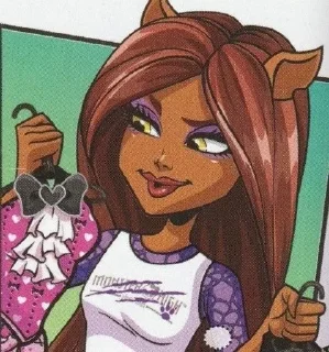 🌟 emoji Clawdeen Wolf / Клоудин Telegram sticker 16 of 17