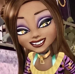 🌟 emoji Clawdeen Wolf / Клоудин Telegram sticker 7 of 17
