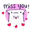 ❤️ emoji Animated Cat @IMG2D Telegram sticker 5 of 22