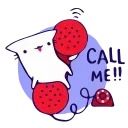 ☎️ emoji Animated Cat @IMG2D Telegram sticker 13 of 22