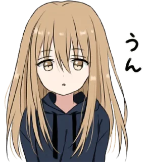 🥺 emoji @anime_stickerr Милая тян Telegram sticker 9 of 30