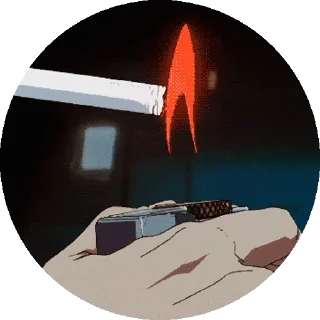 🚬 emoji Аниме кружок @moonhausu Telegram sticker 23 of 44