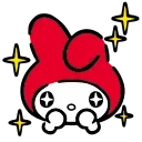 🥺 emoji @kotletovvemoji | HD Red Hood My Melody Telegram sticker 5 of 40