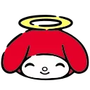 😇 emoji @kotletovvemoji | HD Red Hood My Melody Telegram sticker 12 of 40