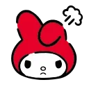 😠 emoji @kotletovvemoji | HD Red Hood My Melody Telegram sticker 20 of 40