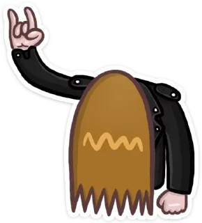 🤘 emoji Металий • @StickEmojiBook Telegram sticker 5 of 32