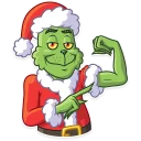 💪 emoji Grinch Telegram sticker 20 of 21