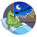 😠 emoji Grinch Telegram sticker 13 of 21