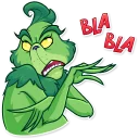 😒 emoji Grinch Telegram sticker 10 of 40