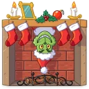 🙃 emoji Grinch Telegram sticker 17 of 21