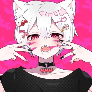 🫣 emoji mafumafu @fiveforstickers Telegram sticker 15 of 120