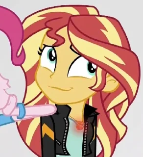 😗 emoji sunset shimmer💫 pt2 Telegram sticker 8 of 120