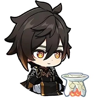 🙂 emoji Genshin Collab @stickersMH Telegram sticker 22 of 39