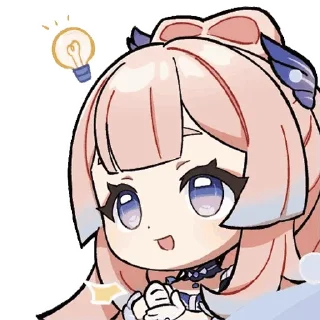 💡 emoji Genshin Collab @stickersMH Telegram sticker 13 of 39