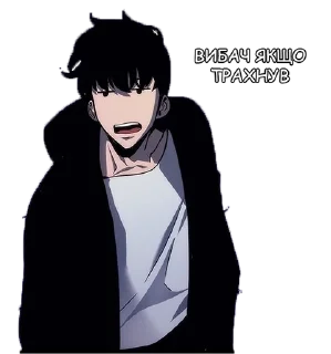 😉 emoji Solo Leveling Sticker Pack (ukr) Telegram sticker 8 of 43