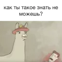😐 emoji Lamas with hats Telegram sticker 15 of 23