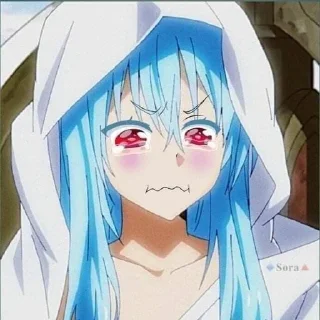 😢 emoji Римуру @anime_stickerr Telegram sticker 10 of 30