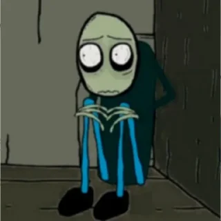 Sticker from Salad Fingers