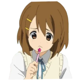 😟 emoji K-ON! for our subscribers! Telegram sticker 12 of 26
